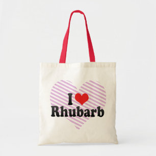 Tote Bag J'aime la rhubarbe