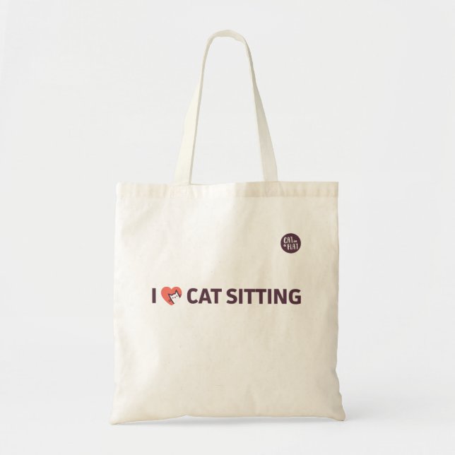 Tote Bag J'aime la séance de chat (Devant)