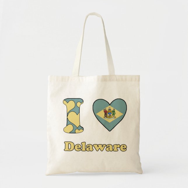 Tote Bag J'aime le Delaware (Devant)