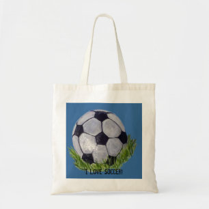 Tote Bag J'aime le football avec du ballon de football