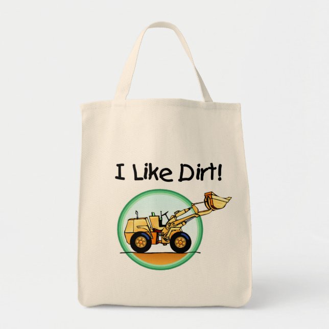 Tote Bag J'aime le T-shirts et les cadeaux de saleté (Devant)