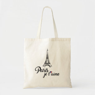 Tote Bag J'aime le t'aime de Paris Je