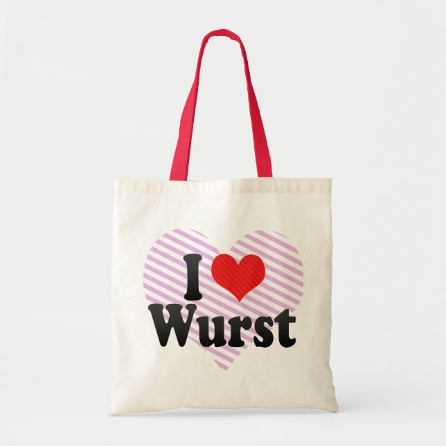 Tote Bag J'aime le Wurst (Devant)