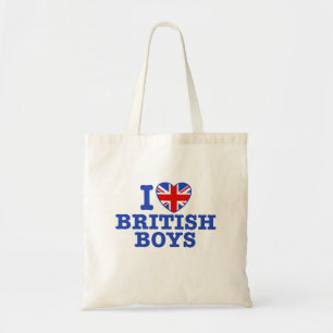 Tote Bag J'Aime Les Garçons Britanniques