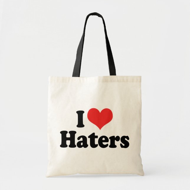 Tote Bag J'aime les haineux (Devant)