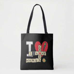 Tote Bag J'Aime Les Mots Croisés Puzzles
