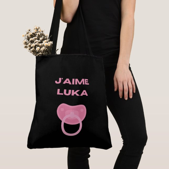 Tote Bag j'aime luka (De près)