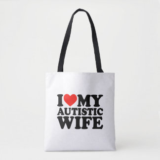 Tote Bag J'Aime Ma Femme Autiste J'Aime Ma Femme Autiste