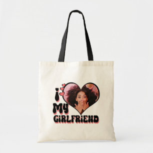 Tote Bag J'aime ma petite amie personnalisé