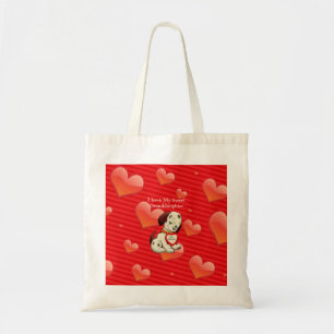 Tote Bag J'aime ma petite-fille adorable...Valentine souhai