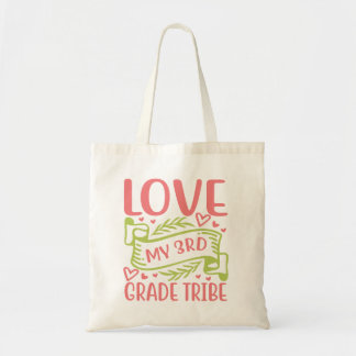 Tote Bag j'aime ma tribu de 3e année