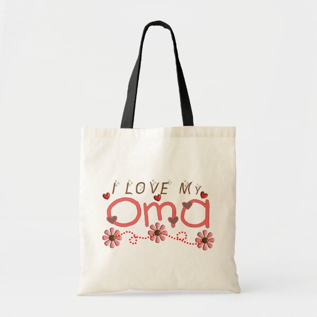 Tote Bag J'aime mes cadeaux d'OMA (Devant)