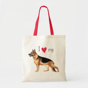 Tote Bag J'aime mon berger allemand