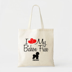 Tote Bag J'Aime Mon Bichon Frise Dog