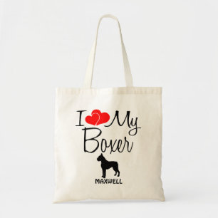 Tote Bag J'Aime Mon Chien De Boxer