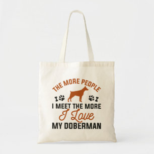 Tote Bag J'Aime Mon Doberman
