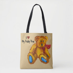 Tote Bag J'Aime Mon Ours En Conflit