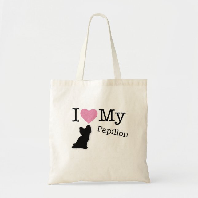Tote Bag J'aime mon papillon (Devant)