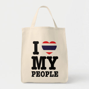 Tote Bag J'aime mon peuple thaï