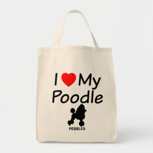 Tote Bag J'Aime Mon Poodle