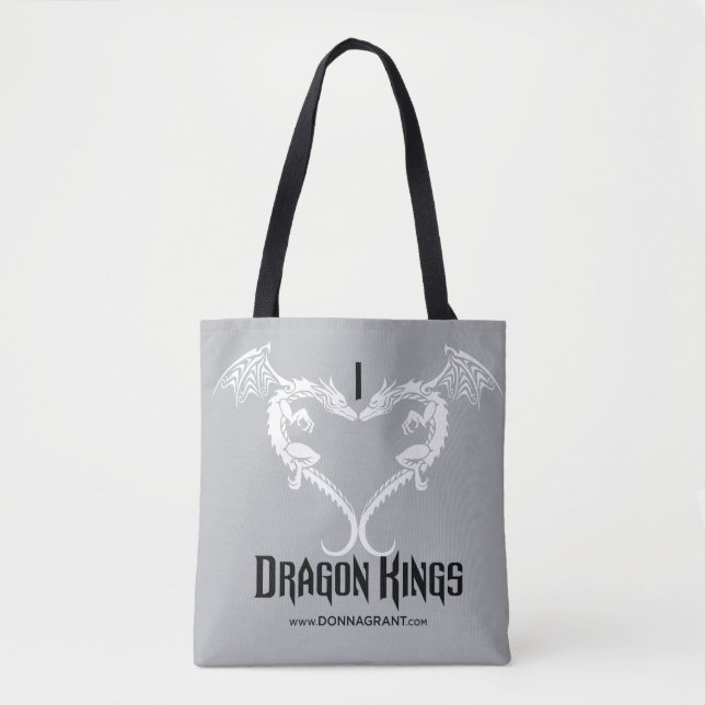 Tote Bag J'aime rois fourre-tout de dragon (Devant)