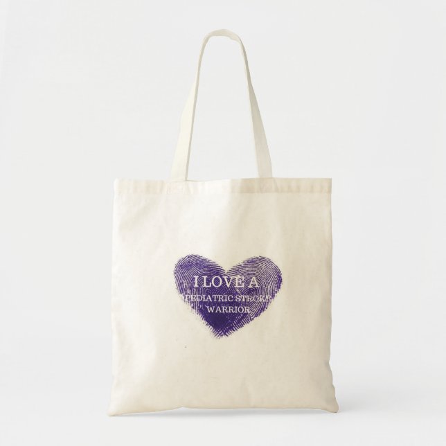 Tote Bag J'aime un guerrier pédiatrique Fourre-tout (Devant)