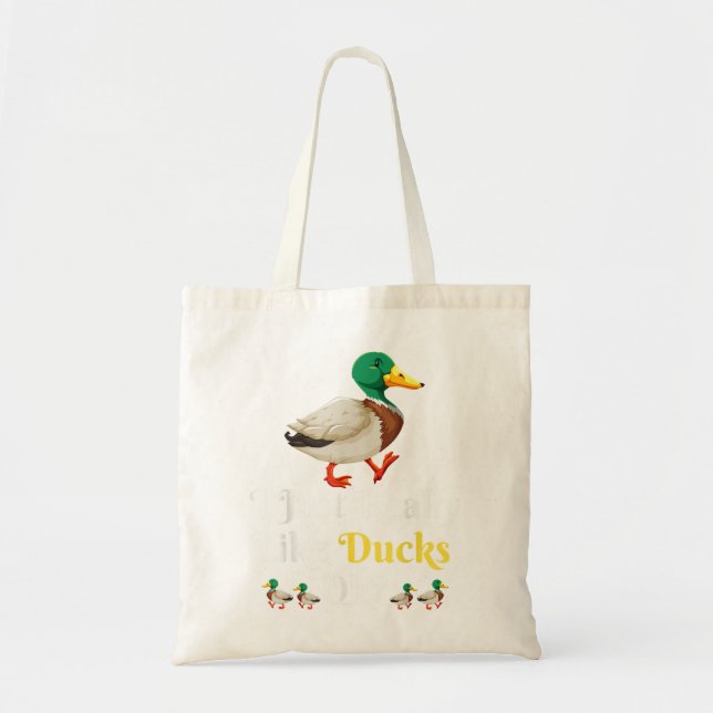 Tote Bag J'Aime Vraiment Les Canards OK Drôle Les Amateurs  (Devant)
