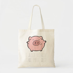 Tote Bag J'Aime Vraiment Les Cochons, OK Les Cochons