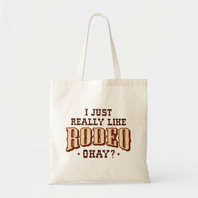 Tote Bag J'Aime Vraiment Rodeo Ok (Devant)