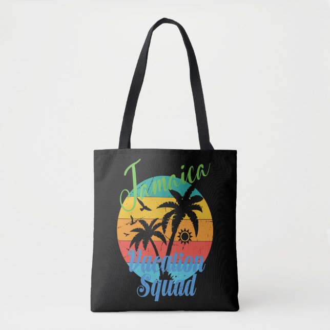 Tote Bag Jamaïque Escadron de vacances 2024 Voyage en famil (Devant)