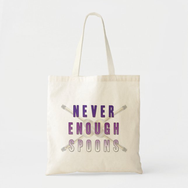 Tote Bag Jamais Assez De Cuillères (Devant)