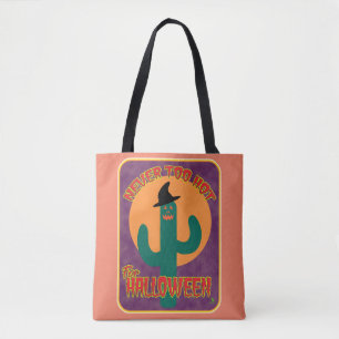 Tote Bag Jamais trop chaud Halloween Funny Artsy Cactus