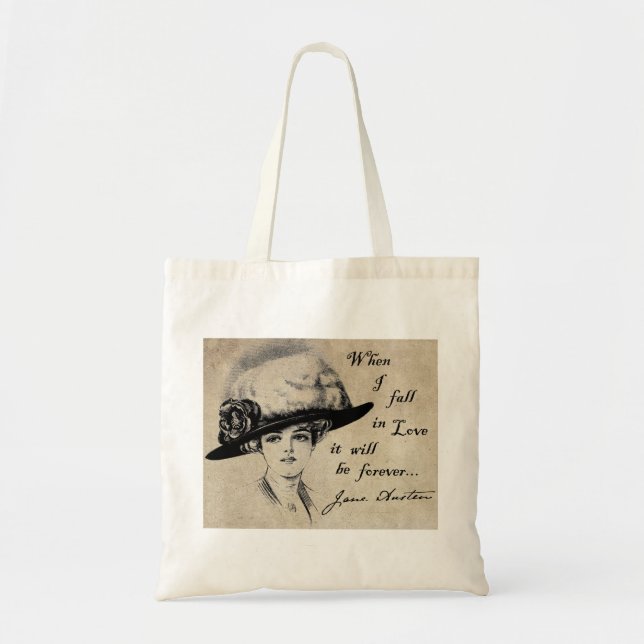 Tote Bag Jane Austen : Pour toujours (Devant)