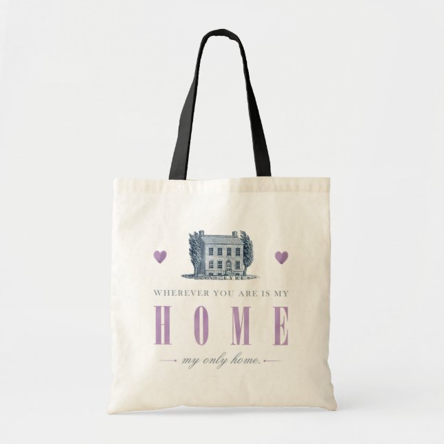 Tote Bag Jane Eyre - Ma seule maison - Maison (Devant)