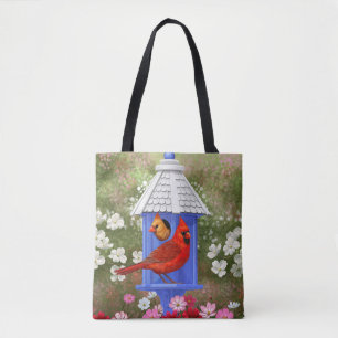 Tote Bag Jardin aux fleurs de la Maison des oiseaux des Car