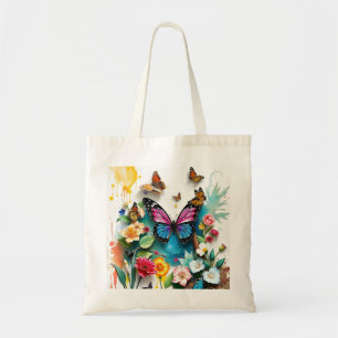 Tote Bag Jardin aux papillons   Conception de printemps ins