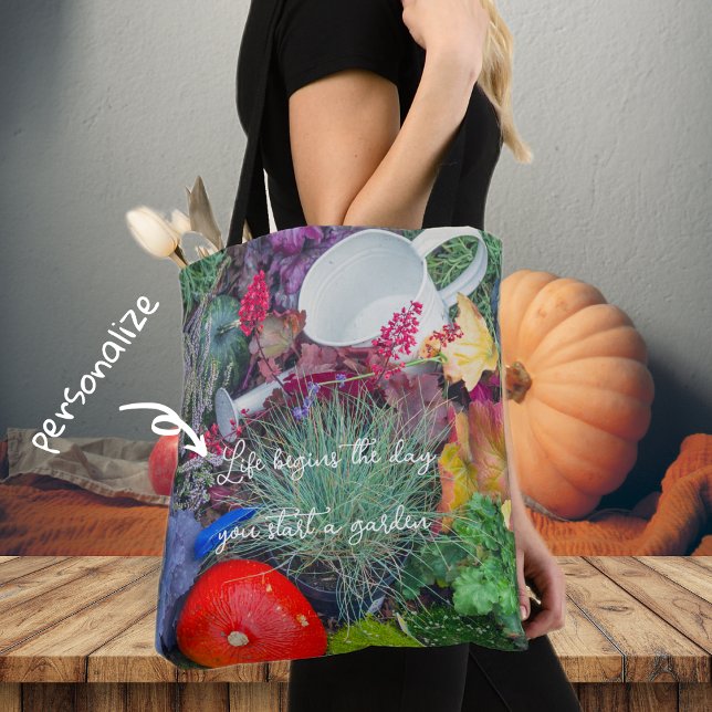 Tote Bag Jardin d'automne rustique coloré (Créateur téléchargé)