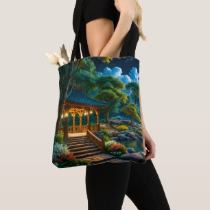 Tote Bag Jardin de la Nuit Silencieuse