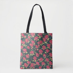 Tote Bag Jardin de roses romantique