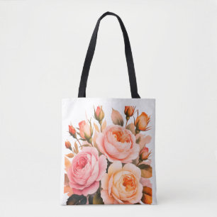 Tote Bag Jardin de Roses Rouges
