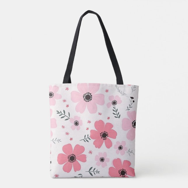 Tote Bag Jardin des fleurs Fourre-tout (Dos)