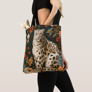 Tote Bag Jardin Floral Botanique Vintage Forest Tiger