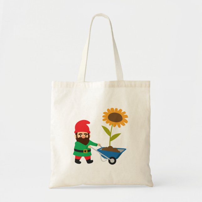 Tote Bag Jardin mignon devient amusant (Devant)
