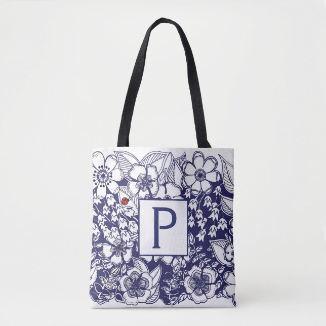 Tote Bag Jardin secret monogramme tout-en impression Fourre (Devant)