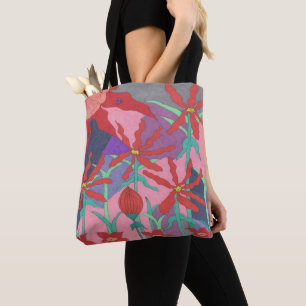 Tote Bag Jardins d'été à la nuit