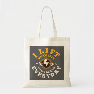Tote Bag J'Ascense Tous Les Jours (Gris/Or)