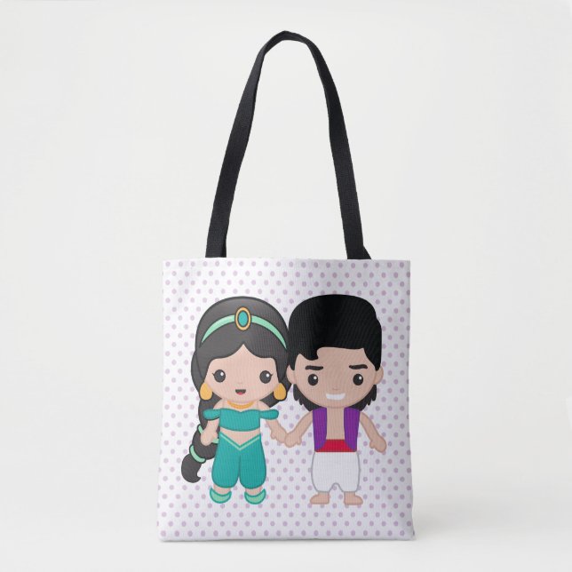 Tote Bag Jasmine et Aladdin Emoji (Devant)