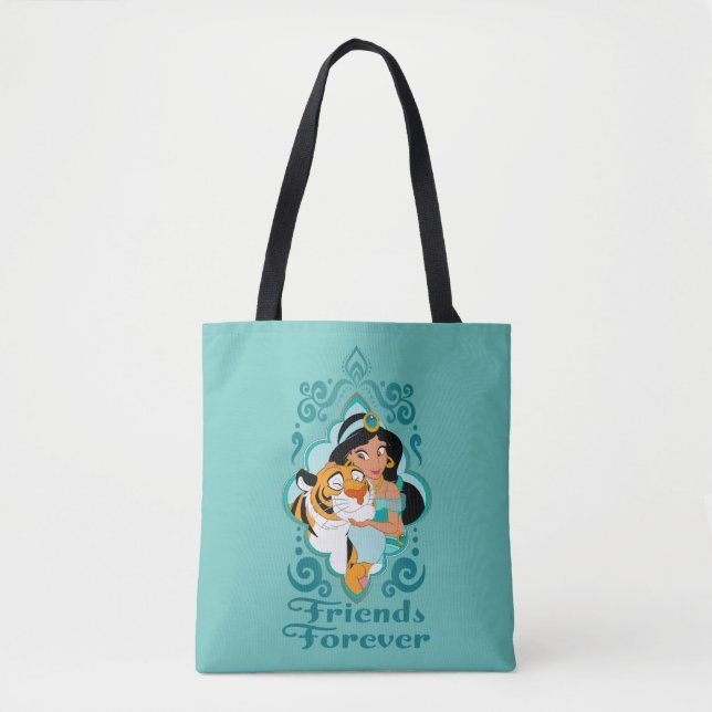 Tote Bag Jasmine et Rajah "Amis pour toujours" (Devant)