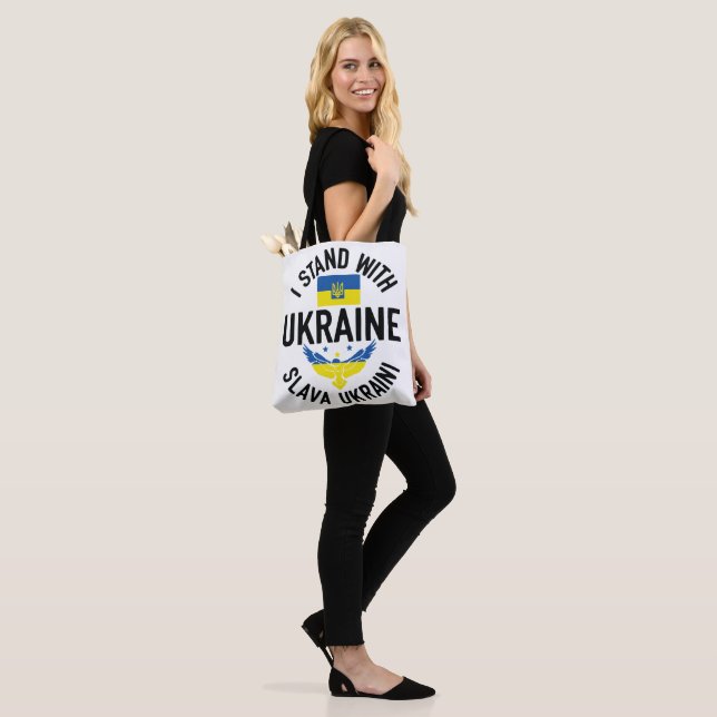 TOTE BAG JAUNE BLEU D'UKRAINE (Sur le modèle)
