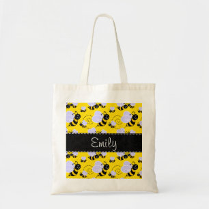 Tote Bag Jaune et noir gaffez l'abeille